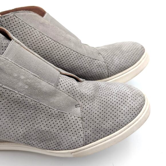 Linea Paolo Anna Designer Wedge Sneaker Bootie Women's Rock Suede Size US9M - Picture 9 of 13